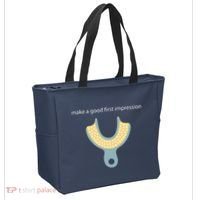 Make A Good First Dental Impression Funny Dentist Tote Bag thumb 2