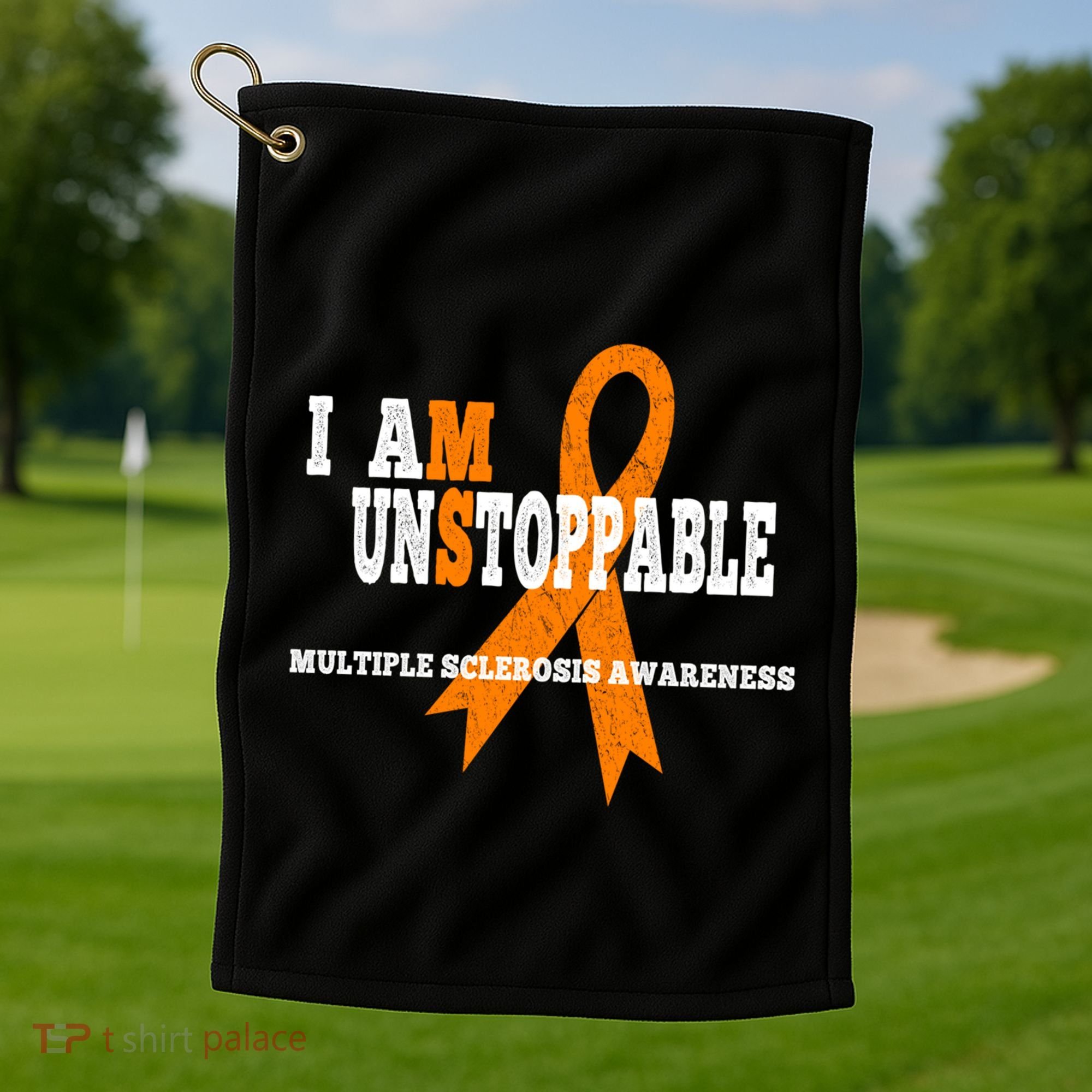 Ms Awareness Gift I Am Unstoppable Ms Gift Golf Towel