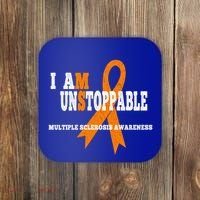 Ms Awareness Gift I Am Unstoppable Ms Gift Coaster thumb 0