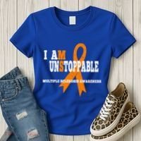 Ms Awareness Gift I Am Unstoppable Ms Gift Women's T-Shirt thumb 3