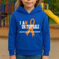 Ms Awareness Gift I Am Unstoppable Ms Gift Kids Hoodie thumb 3
