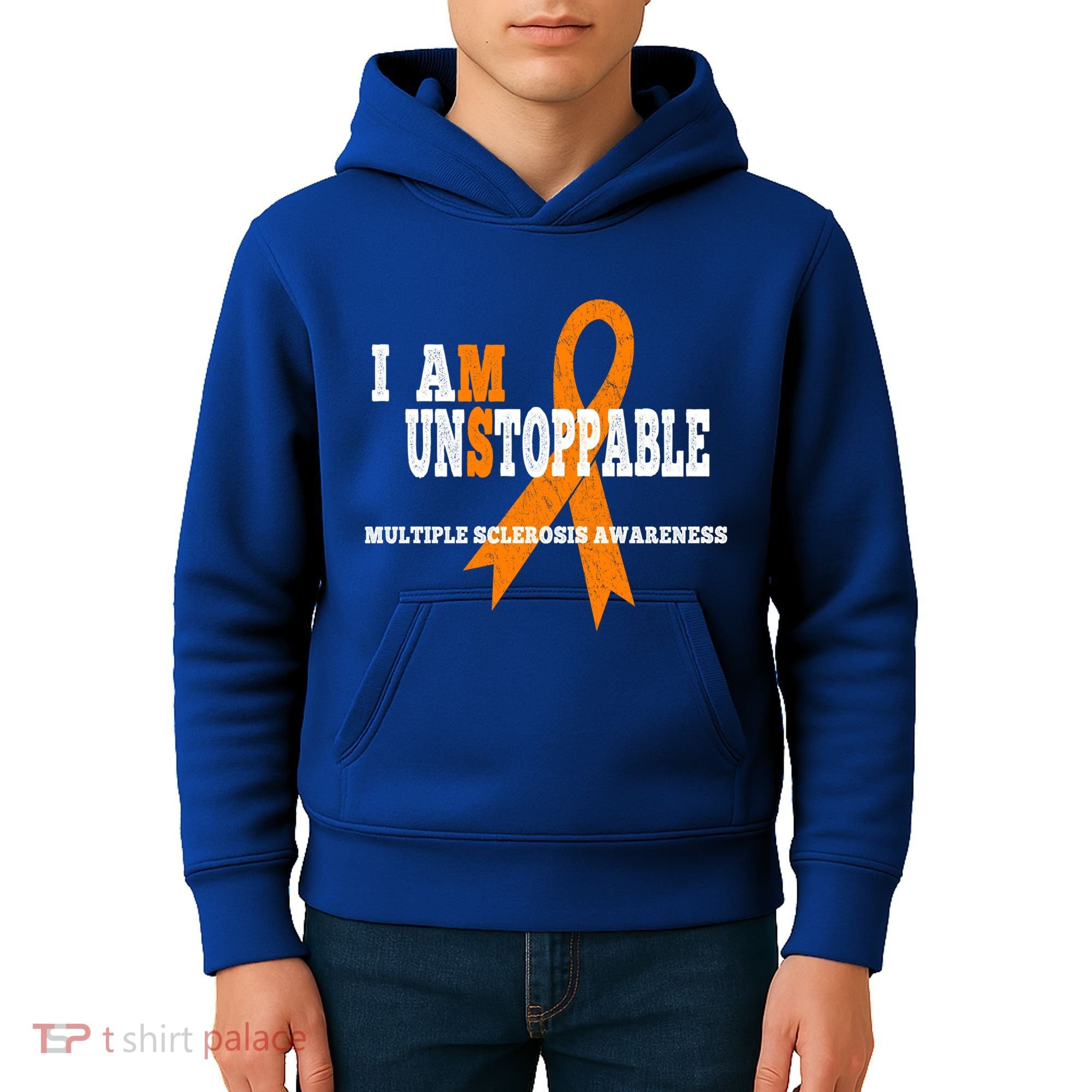 Ms Awareness Gift I Am Unstoppable Ms Gift Kids Hoodie
