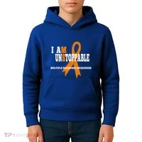 Ms Awareness Gift I Am Unstoppable Ms Gift Kids Hoodie thumb 4