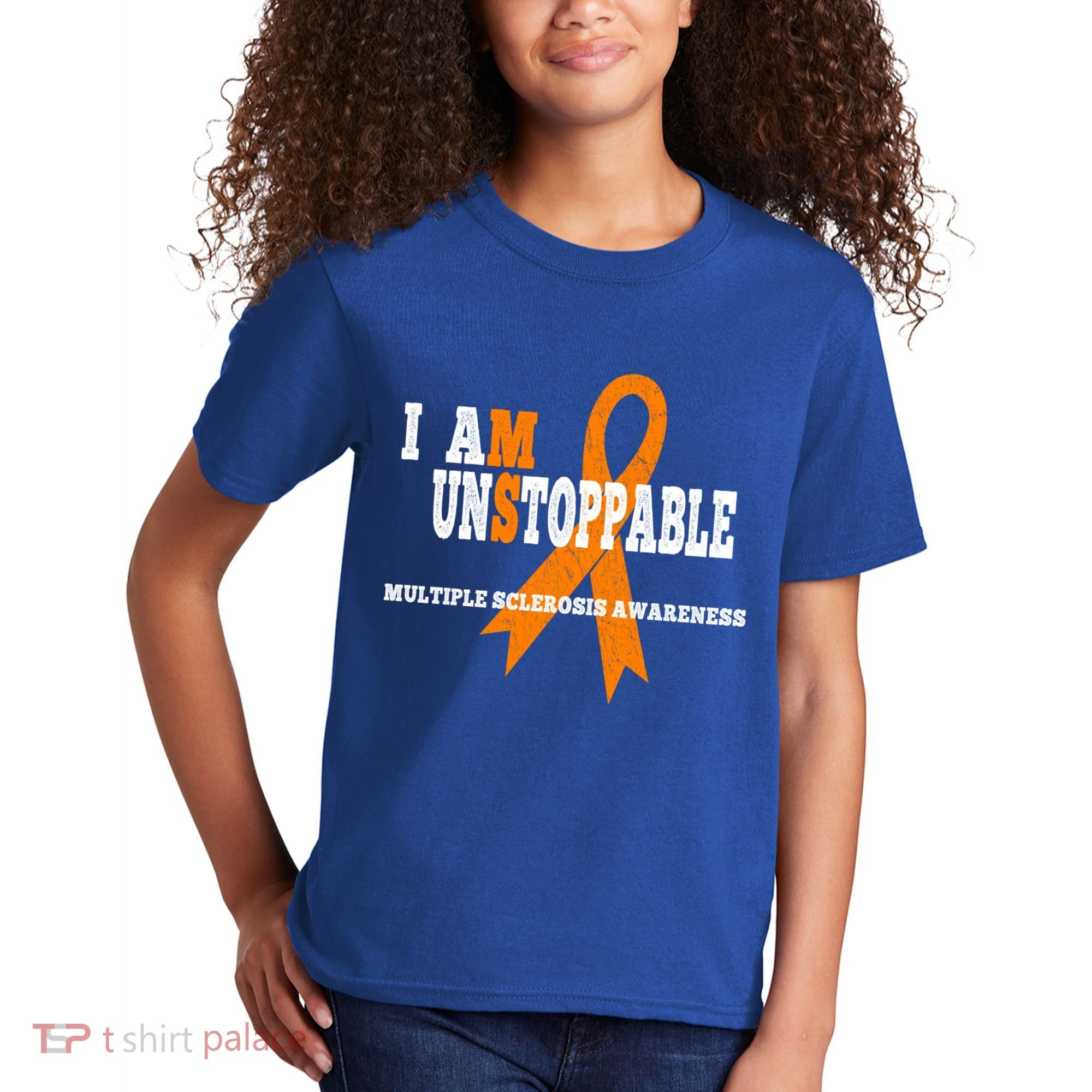 Ms Awareness Gift I Am Unstoppable Ms Gift Kids T-Shirt