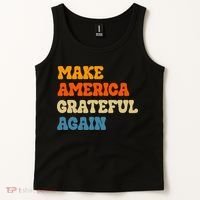 Make America Grateful Again Thanksgiving Patriotic July 4th Tank Top thumb 2