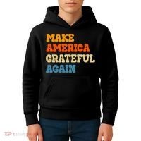Make America Grateful Again Thanksgiving Patriotic July 4th Kids Hoodie thumb 4