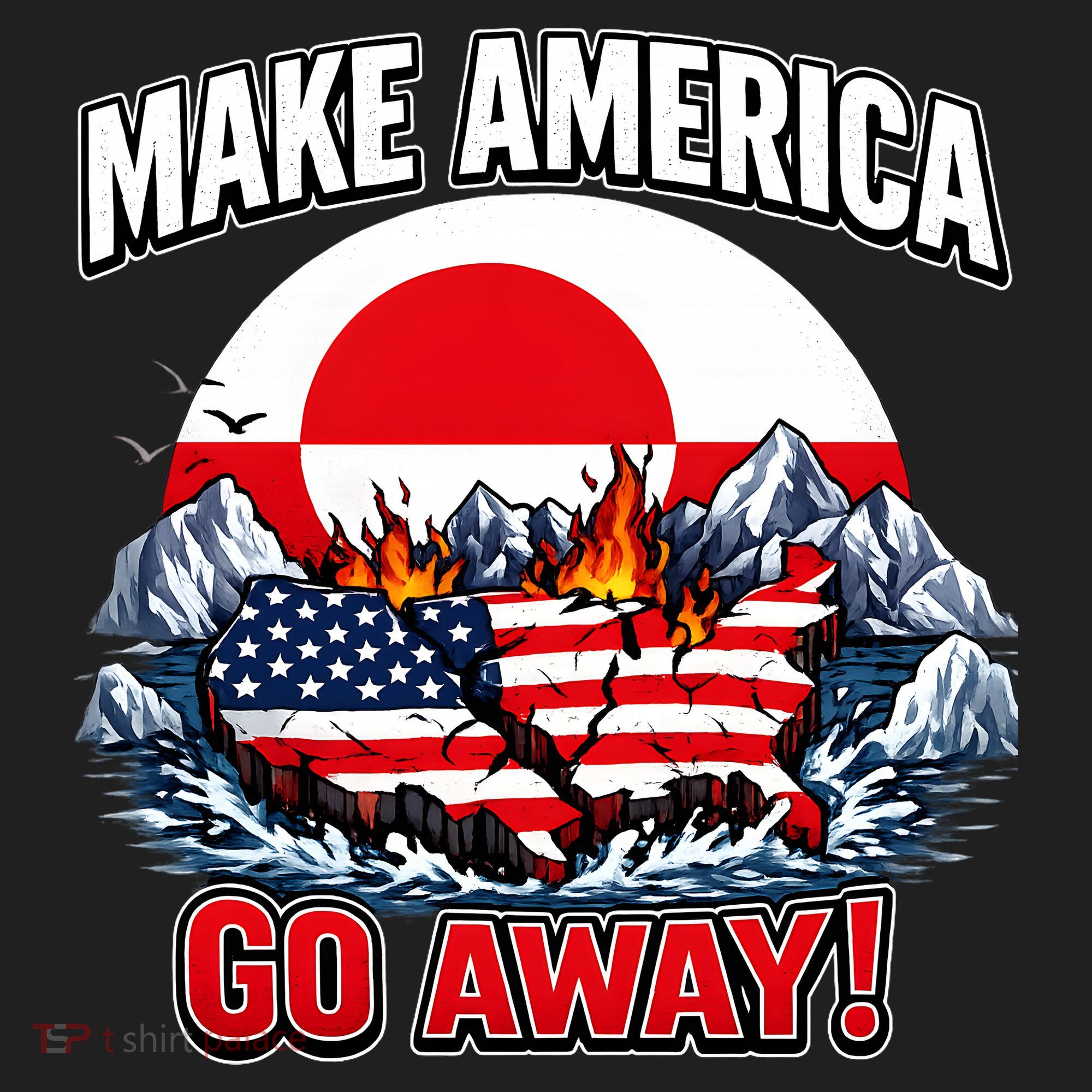 Make America Go Away Greenland Not For Sale  Beanie