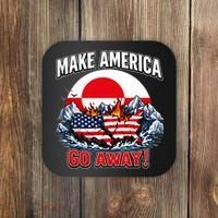 Make America Go Away Greenland Not For Sale  Coaster thumb 0