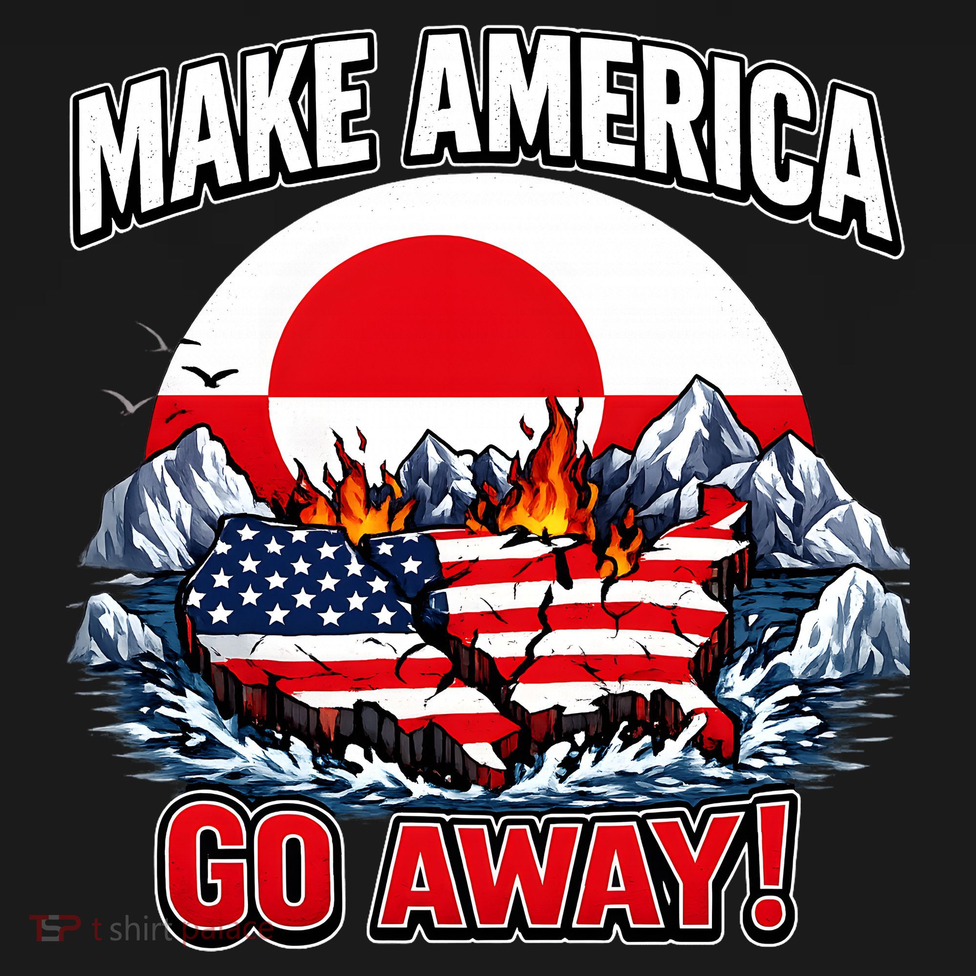 Make America Go Away Greenland Not For Sale  Women's Hoodie