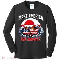 Make America Go Away Greenland Not For Sale  Kids Long Sleeve Shirt thumb 0