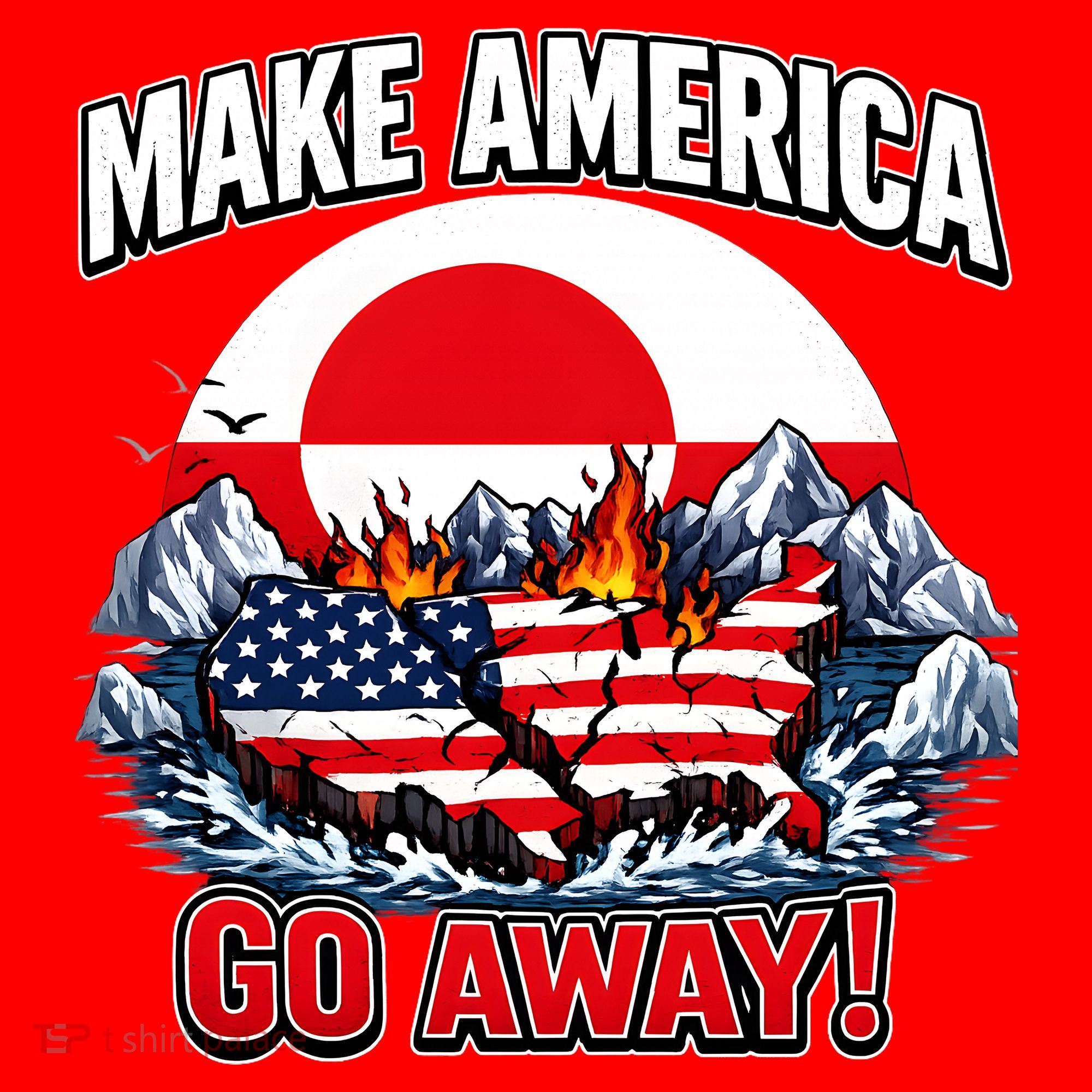 Make America Go Away Greenland Not For Sale  Santa Hat