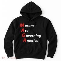 Morons Are Governing America Anti Trump Political Hoodie thumb 0