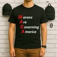 Morons Are Governing America Anti Trump Political T-Shirt thumb 6