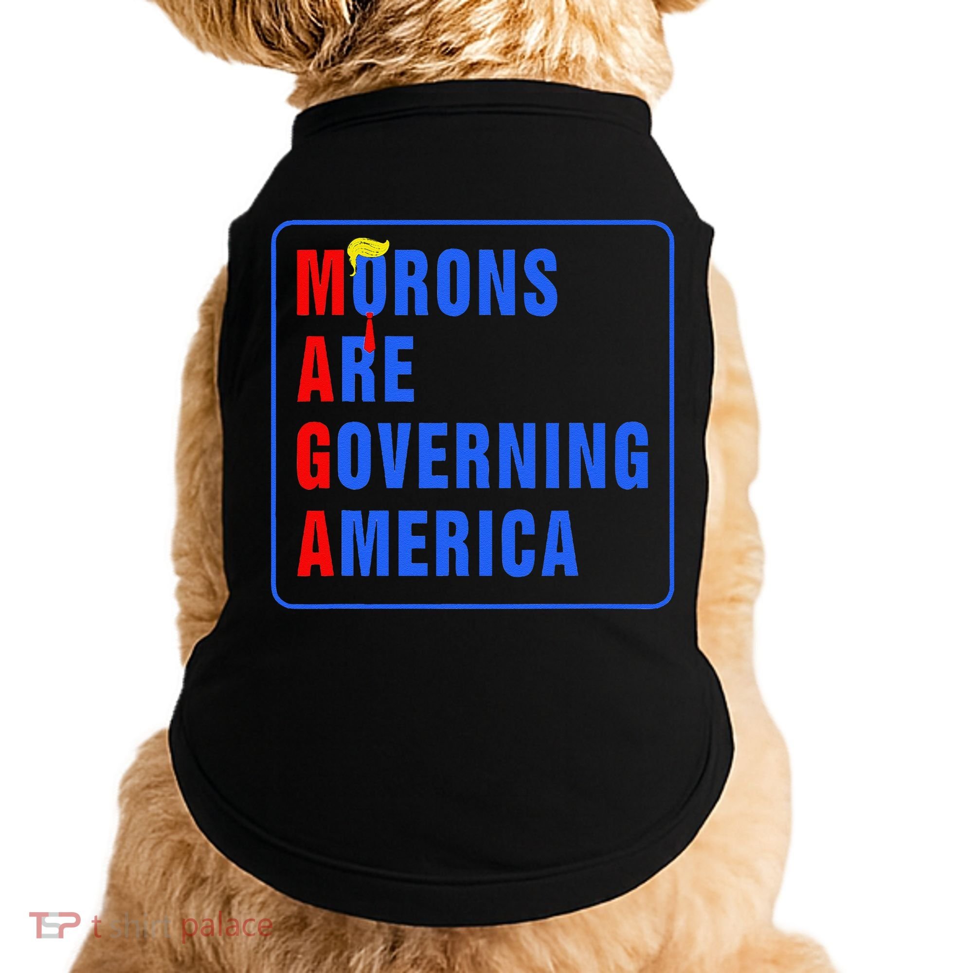 Morons Are Governing America Funny Trump 2024 (5) Doggie Tank