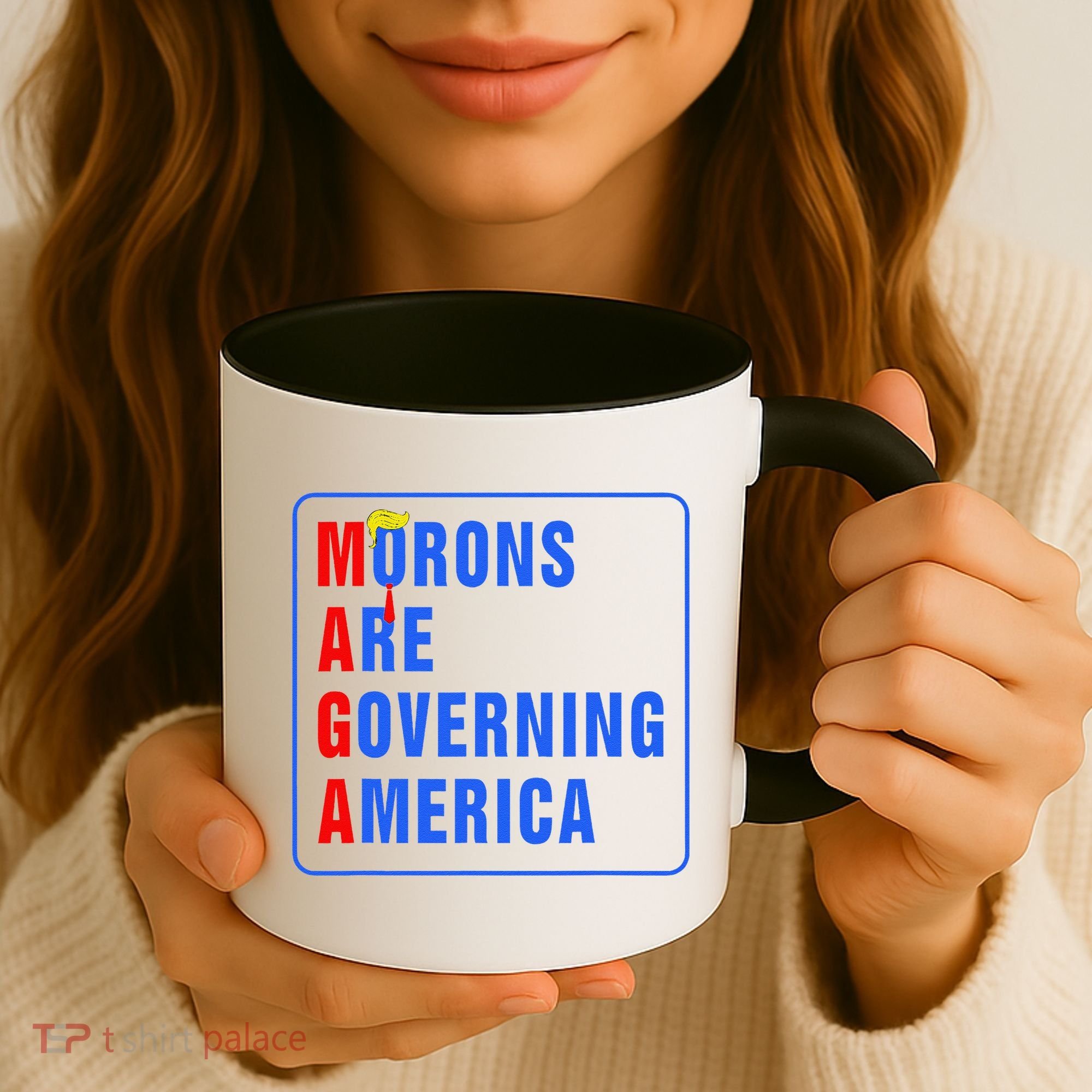 Morons Are Governing America Funny Trump 2024 (5) Coffee Mug