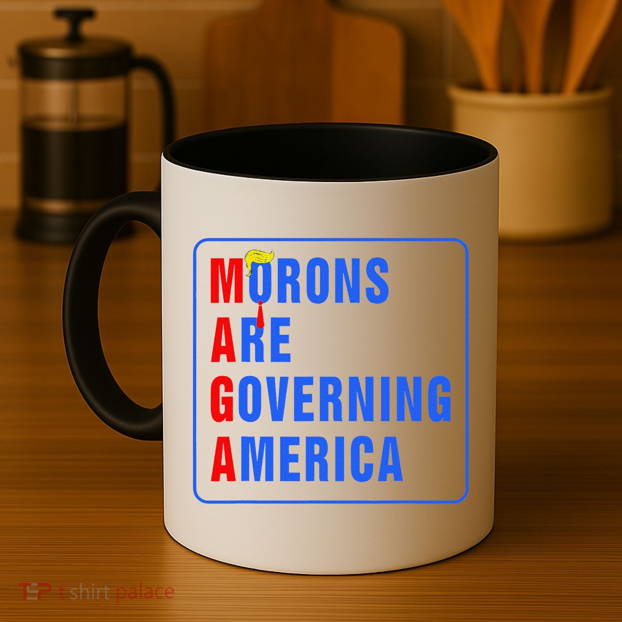 Morons Are Governing America Funny Trump 2024 (5) Coffee Mug