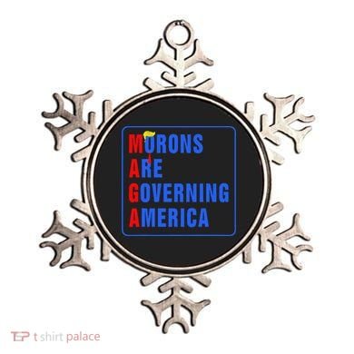 Morons Are Governing America Funny Trump 2024 (5) Ornament