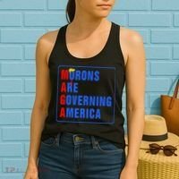 Morons Are Governing America Funny Trump 2024 (5) Women's Tank Top thumb 2
