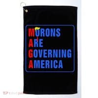 Morons Are Governing America Funny Trump 2024 (5) Golf Towel thumb 0