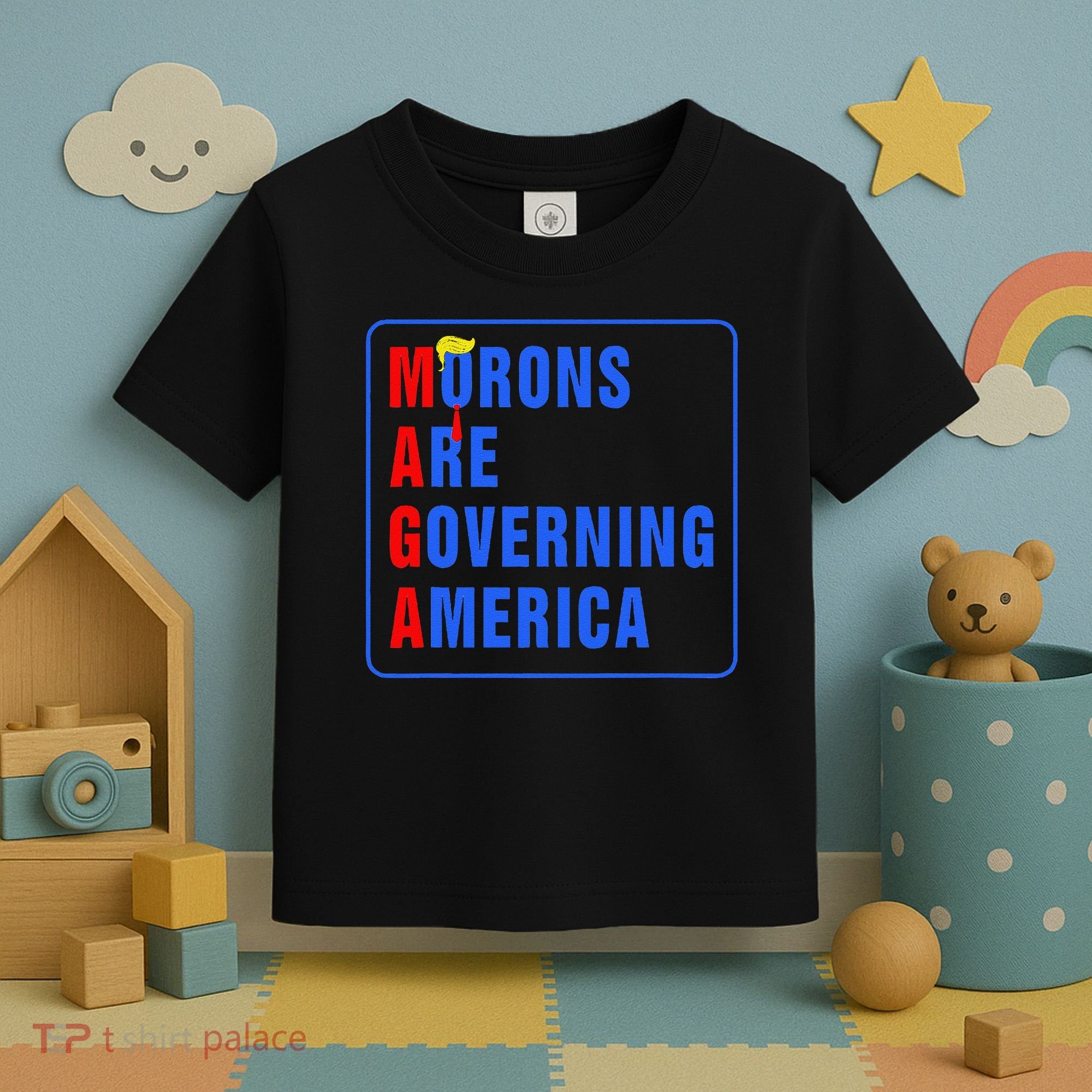 Morons Are Governing America Funny Trump 2024 (5) Toddler T-Shirt