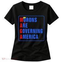 Morons Are Governing America Funny Trump 2024 (5) Women's T-Shirt thumb 0