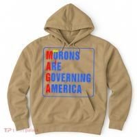 Morons Are Governing America Funny Trump 2024 (5) Hoodie thumb 0