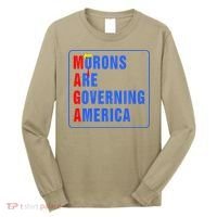 Morons Are Governing America Funny Trump 2024 (5) Long Sleeve Shirt thumb 0