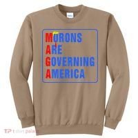 Morons Are Governing America Funny Trump 2024 (5) Sweatshirt thumb 0