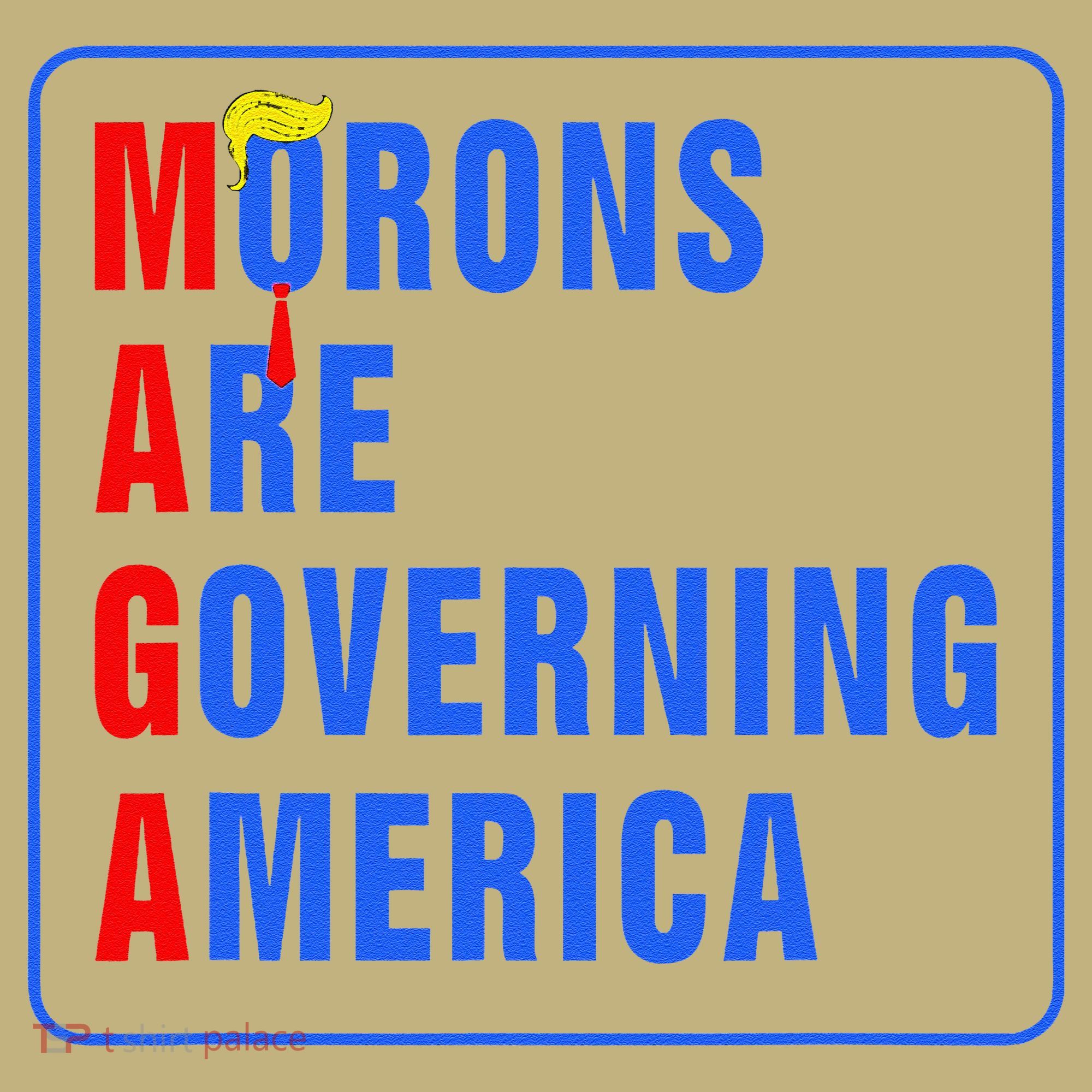 Morons Are Governing America Funny Trump 2024 (5) Polo