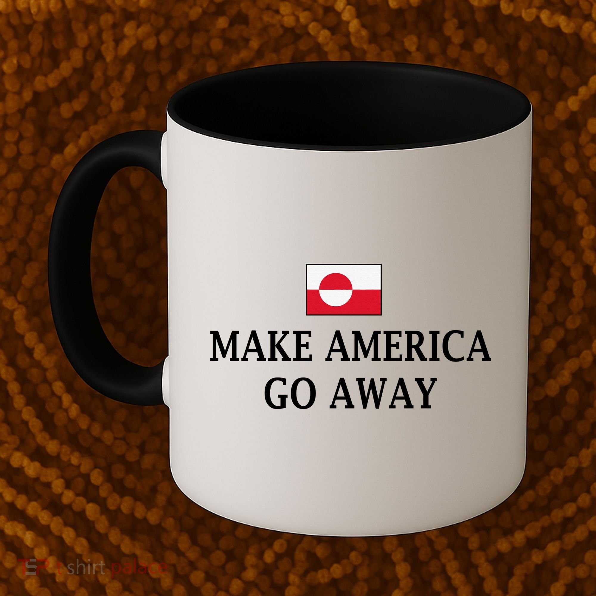 Make America Go Away Greenland Flag Anti-MAGA Coffee Mug
