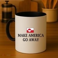 Make America Go Away Greenland Flag Anti-MAGA Coffee Mug thumb 4
