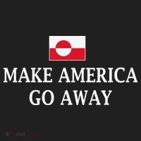 Make America Go Away Greenland Flag Anti-MAGA Golf Towel thumb 3