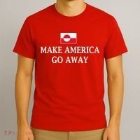 Make America Go Away Greenland Flag Anti-MAGA T-Shirt thumb 3
