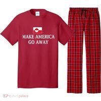 Make America Go Away Greenland Flag Anti-MAGA Pajama Set thumb 0