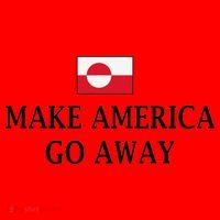Make America Go Away Greenland Flag Anti-MAGA Santa Hat thumb 1