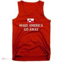 Make America Go Away Greenland Flag Anti-MAGA Tank Top thumb 0