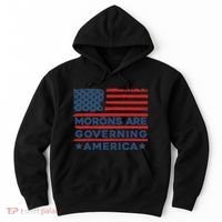 Morons Are Governing America Political Satire Hoodie thumb 0