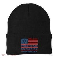 Morons Are Governing America Political Satire Beanie thumb 0