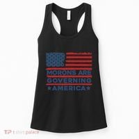 Morons Are Governing America Political Satire Women's Tank Top thumb 0