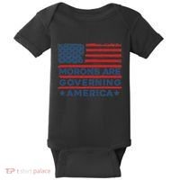 Morons Are Governing America Political Satire Baby Bodysuit thumb 0