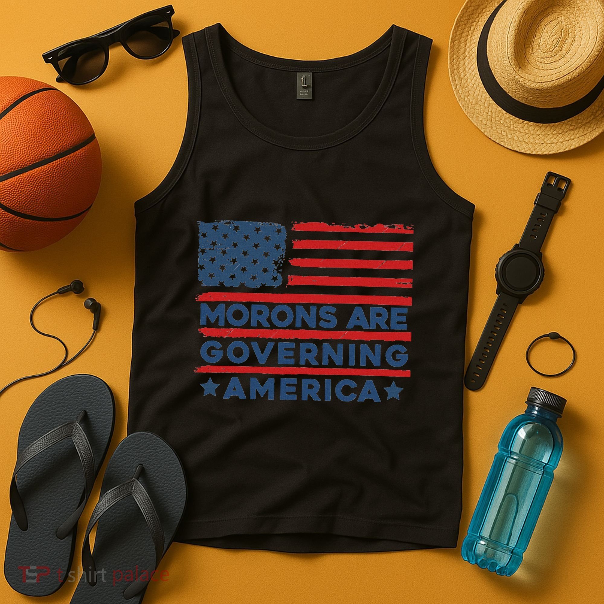 Morons Are Governing America Political Satire Tank Top