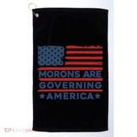 Morons Are Governing America Political Satire Golf Towel thumb 0