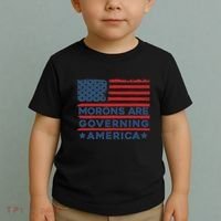 Morons Are Governing America Political Satire Toddler T-Shirt thumb 2
