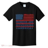 Morons Are Governing America Political Satire Kids T-Shirt thumb 0