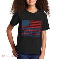 Morons Are Governing America Political Satire Kids T-Shirt thumb 2