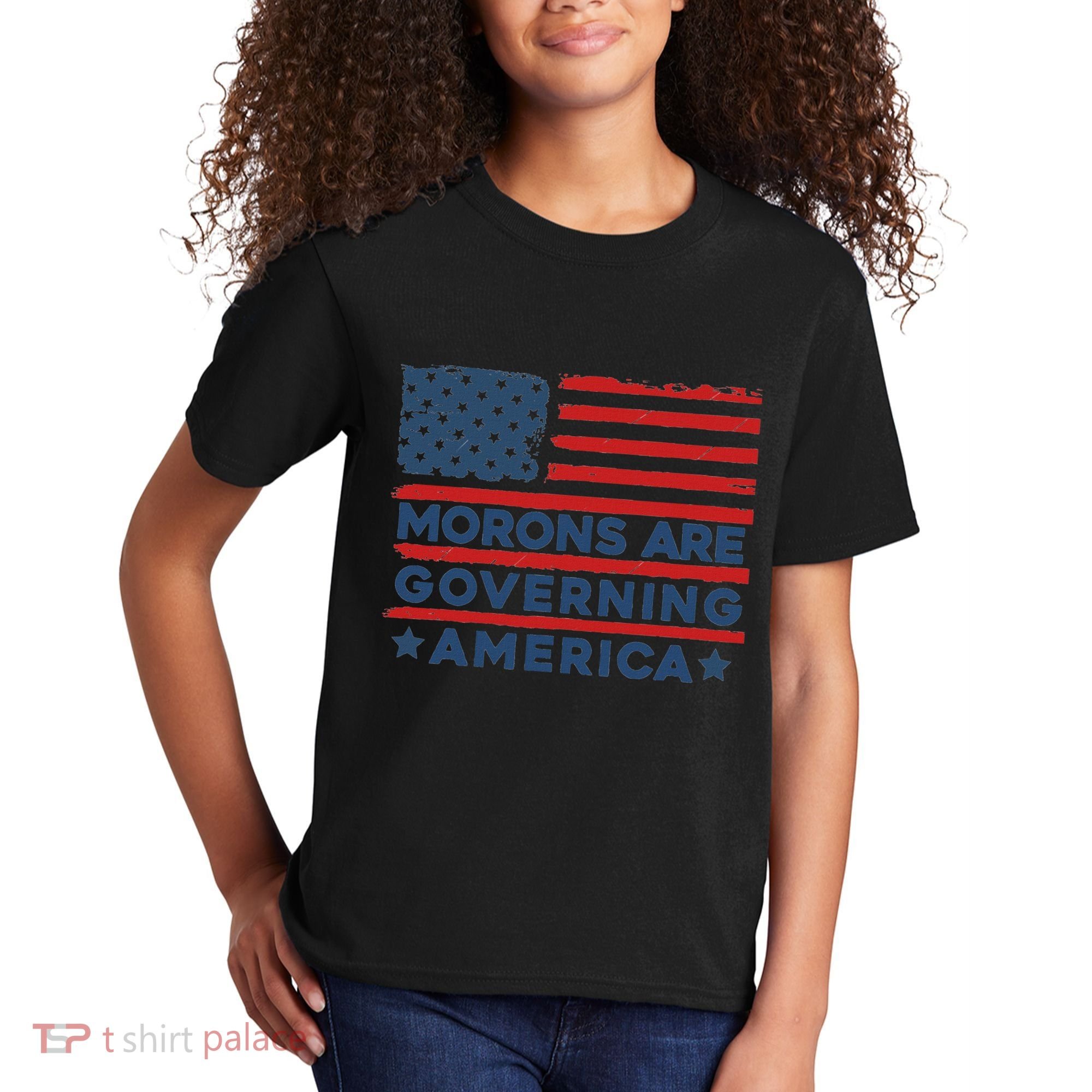 Morons Are Governing America Political Satire Kids T-Shirt