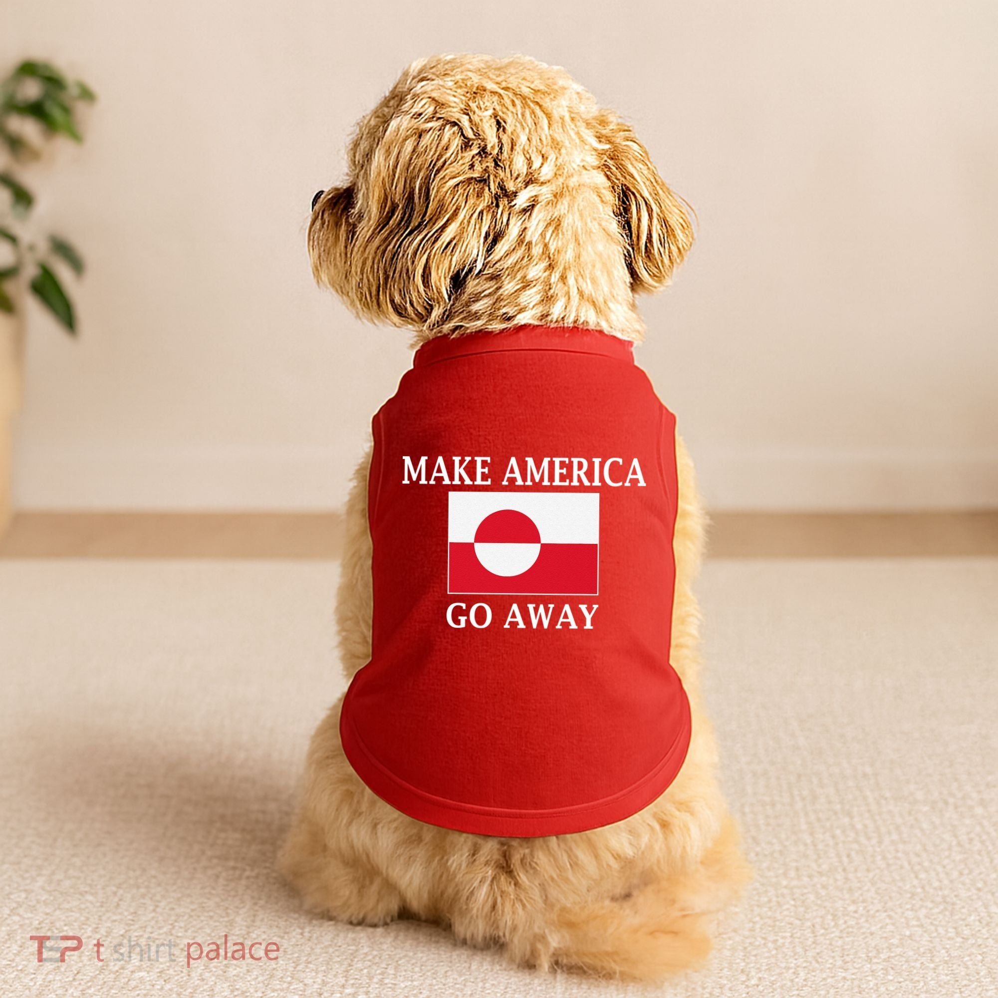 Make America Go Away MAGA Greenland Doggie Tank