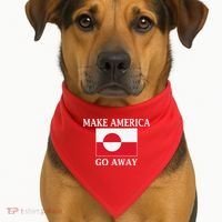 Make America Go Away MAGA Greenland USA-Made Doggie Bandana thumb 1
