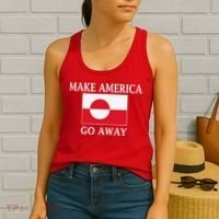 Make America Go Away MAGA Greenland Women's Tank Top thumb 2