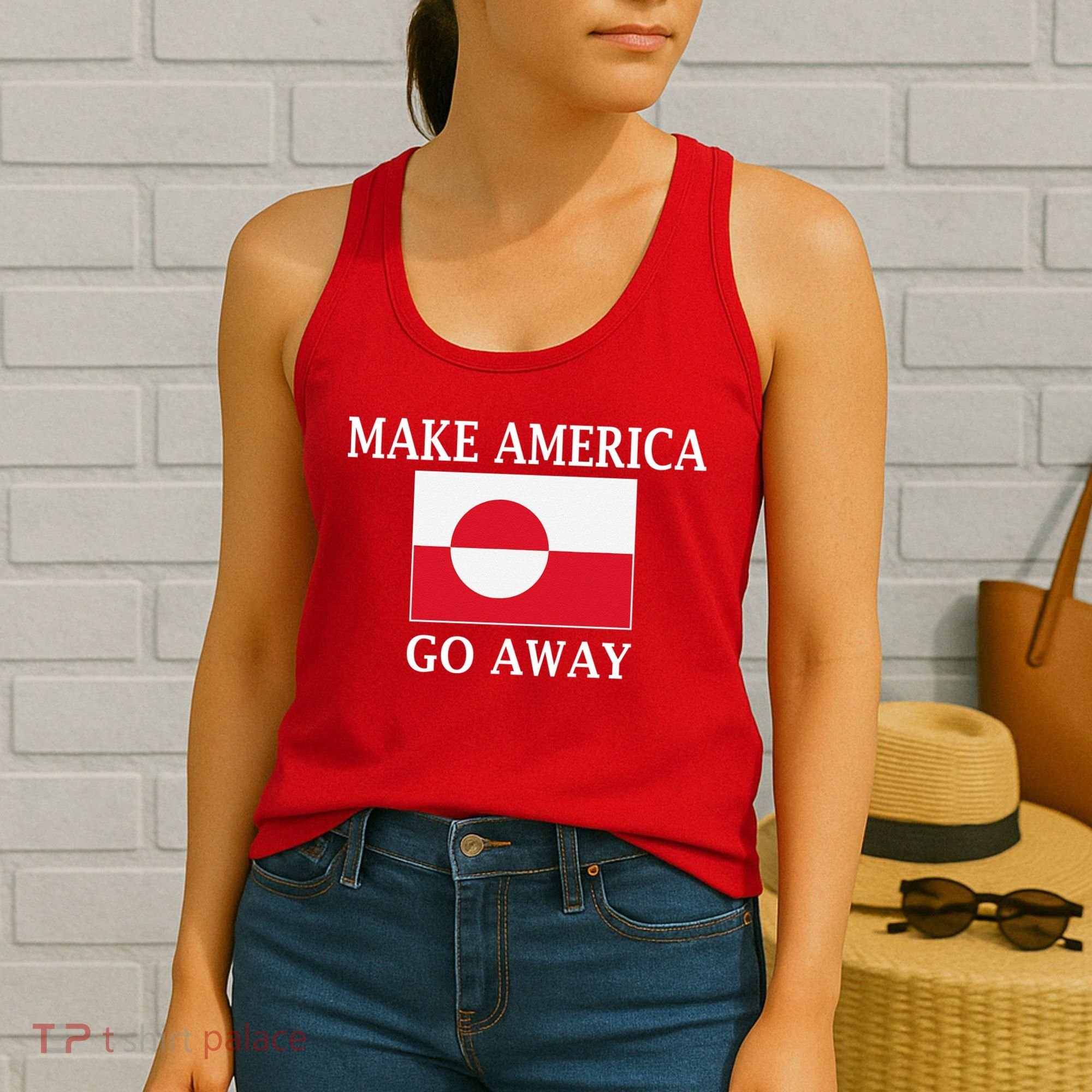 Make America Go Away MAGA Greenland Women's Tank Top